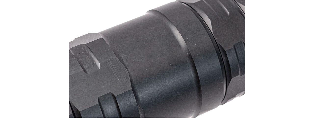 ITP Modular Airsoft Barrel Extension Mock Suppressor For Marui TM SAIGA 12 GBB Series - (Black)