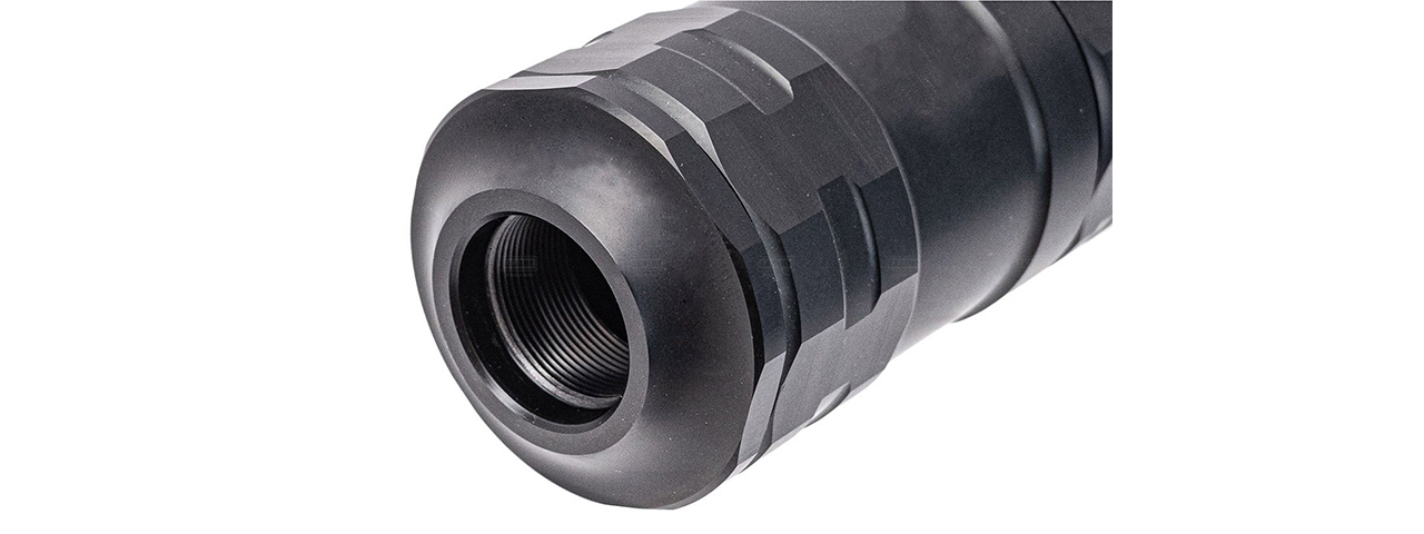 ITP Modular Airsoft Barrel Extension Mock Suppressor For Marui TM SAIGA 12 GBB Series - (Black)