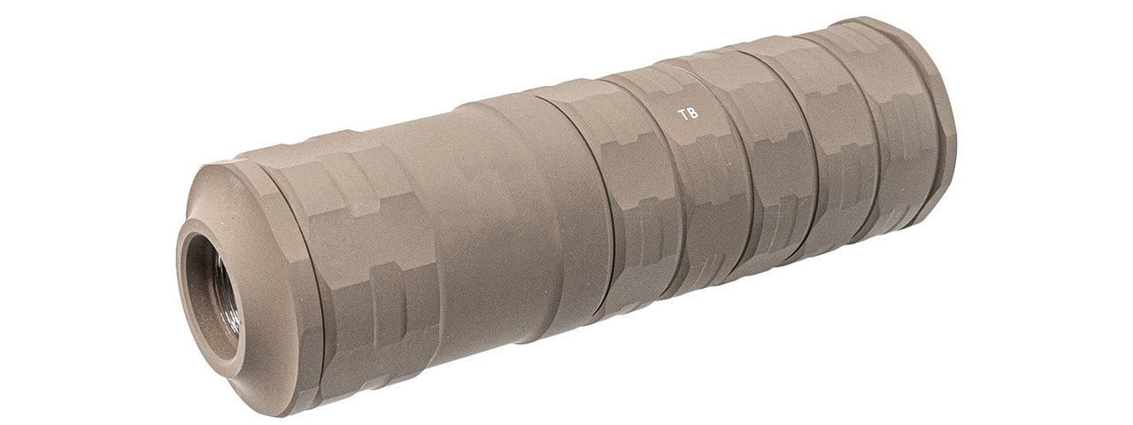 ITP Modular Airsoft Barrel Extension Mock Suppressor For Marui TM SAIGA 12 GBB Series - (FDE)