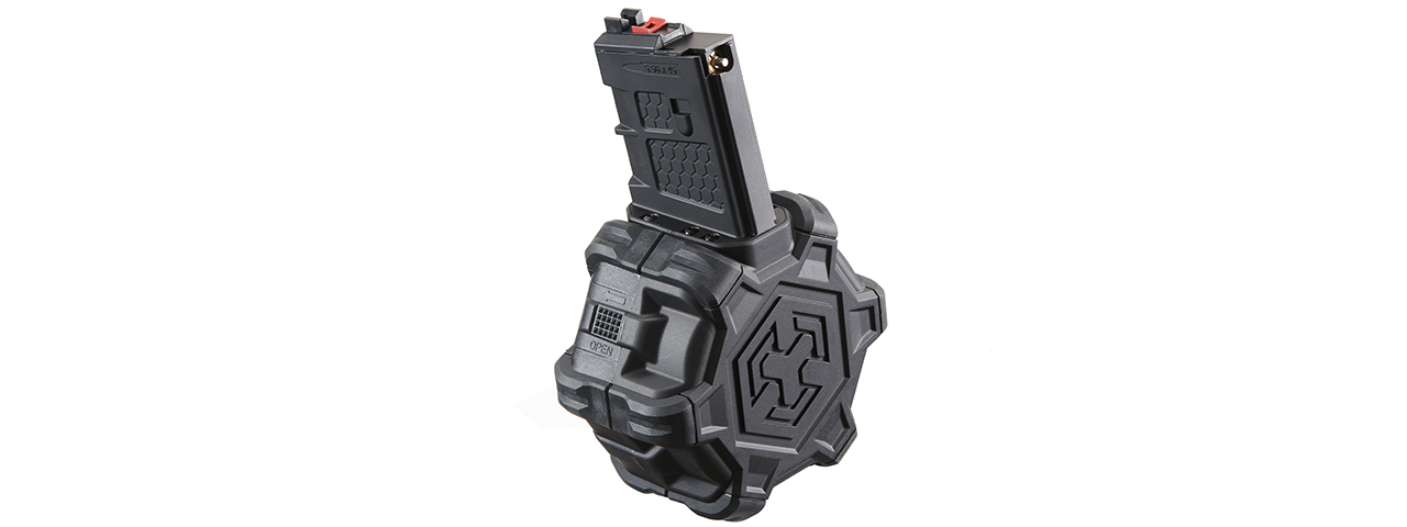 AW Custom Adaptive Drum Magazine For WE M4 series GBB - (Black)