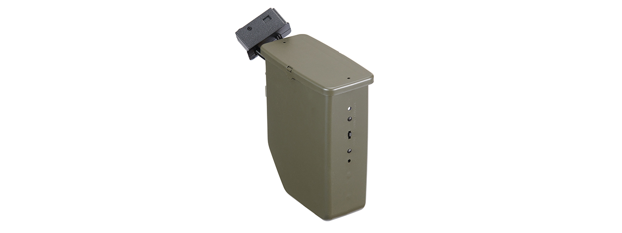 Atlas Custom Works M249T 2500Rd Electric Winding Airsoft Drum Magazine - (Tan)