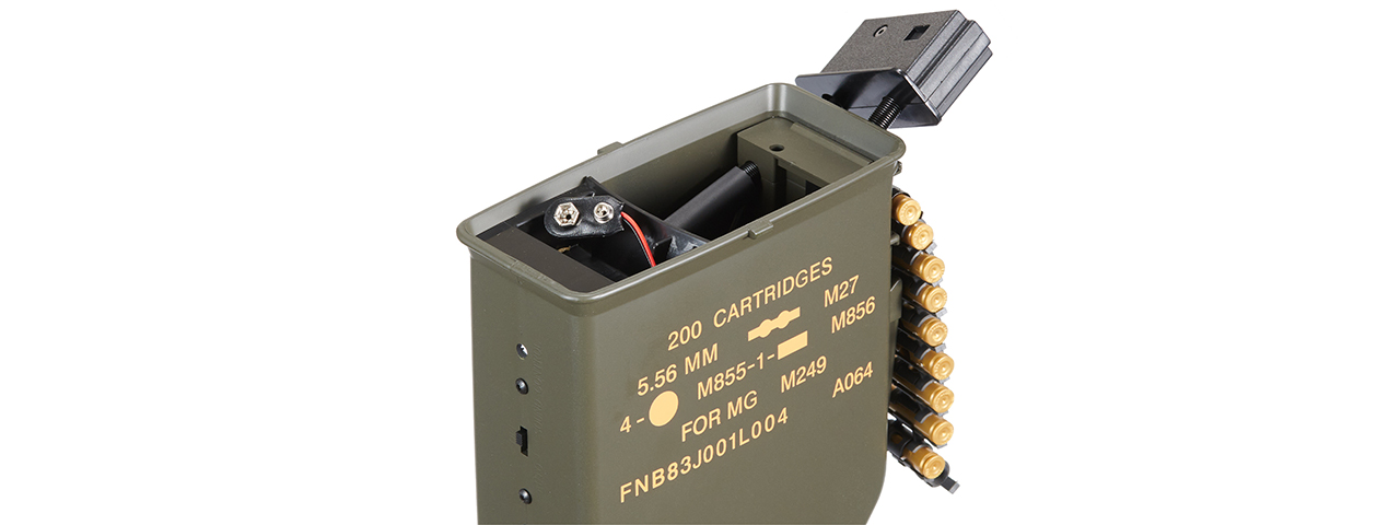Atlas Custom Works M249T 2500Rd Electric Winding Airsoft Drum Magazine - (Tan)