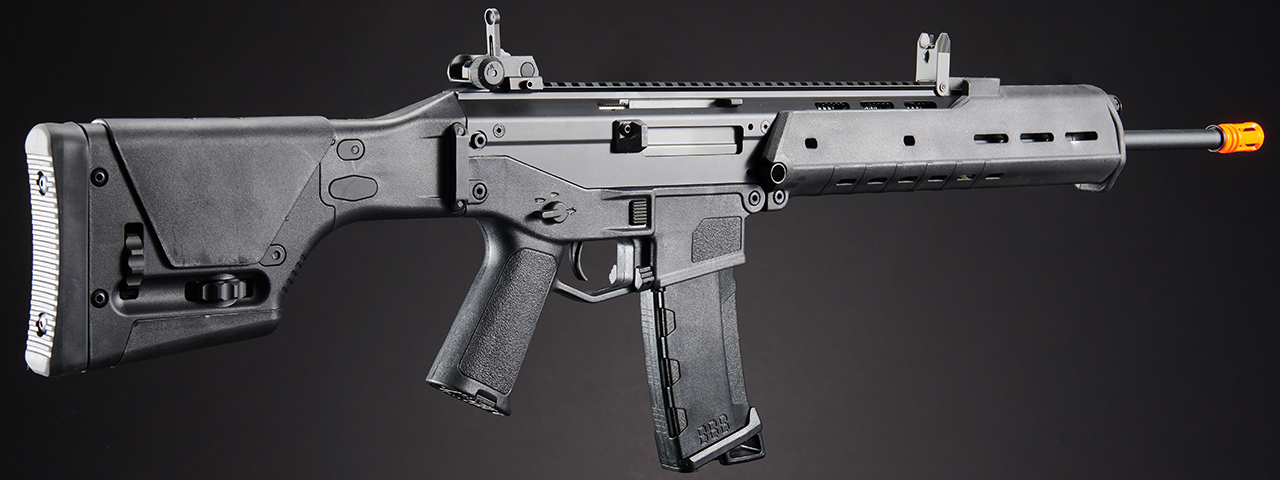 Atlas Custom Works Airsoft Masada DMR Polymer AEG w/ Integrated Cheek Riser - BLACK