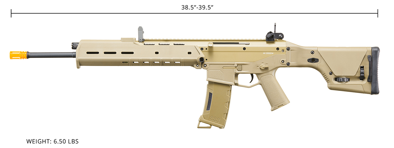 Atlas Custom Works Masada DMR Polymer AEG w/ Integrated Cheek Riser - TAN