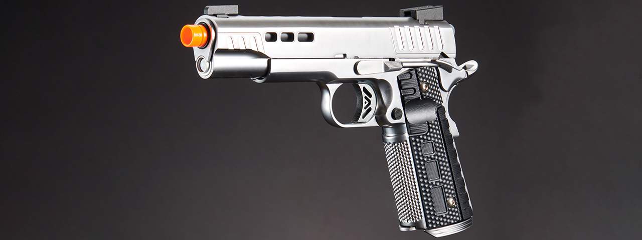 Ascend Airsoft KP1911 Custom Gas Blowback Airsoft Pistol (Color: Silver)