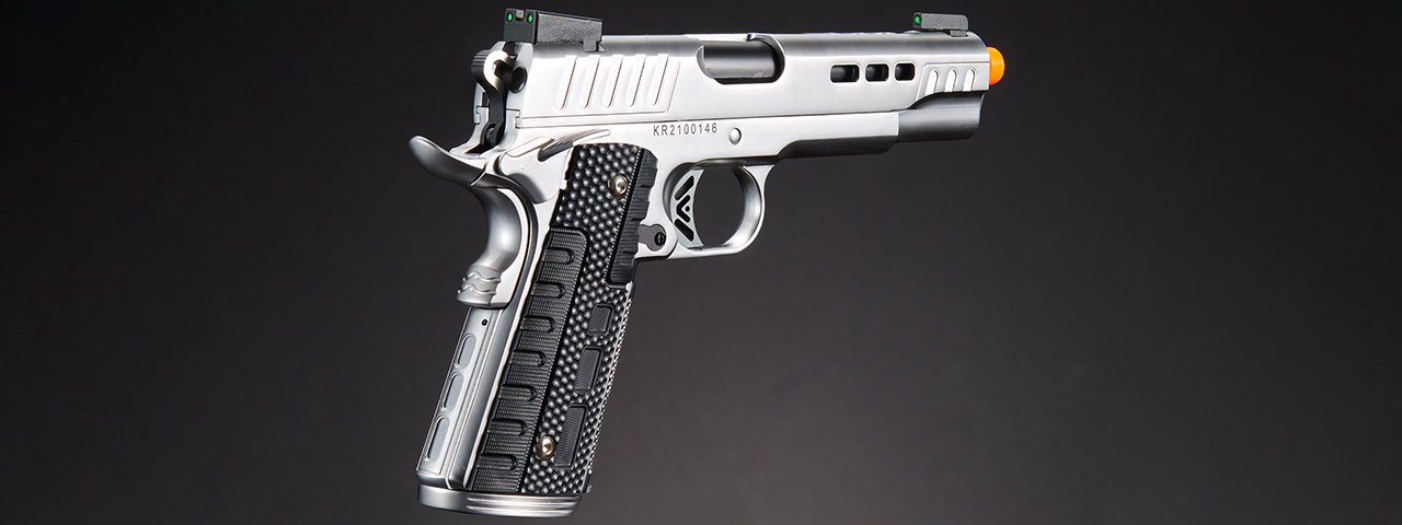 Ascend Airsoft KP1911 Custom Gas Blowback Airsoft Pistol (Color: Silver)
