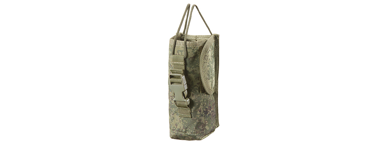 JAGUN TACTICAL AIRSOFT MOLLE LARGE TACTICAL RADIO POUCH - DIGITAL FLORA