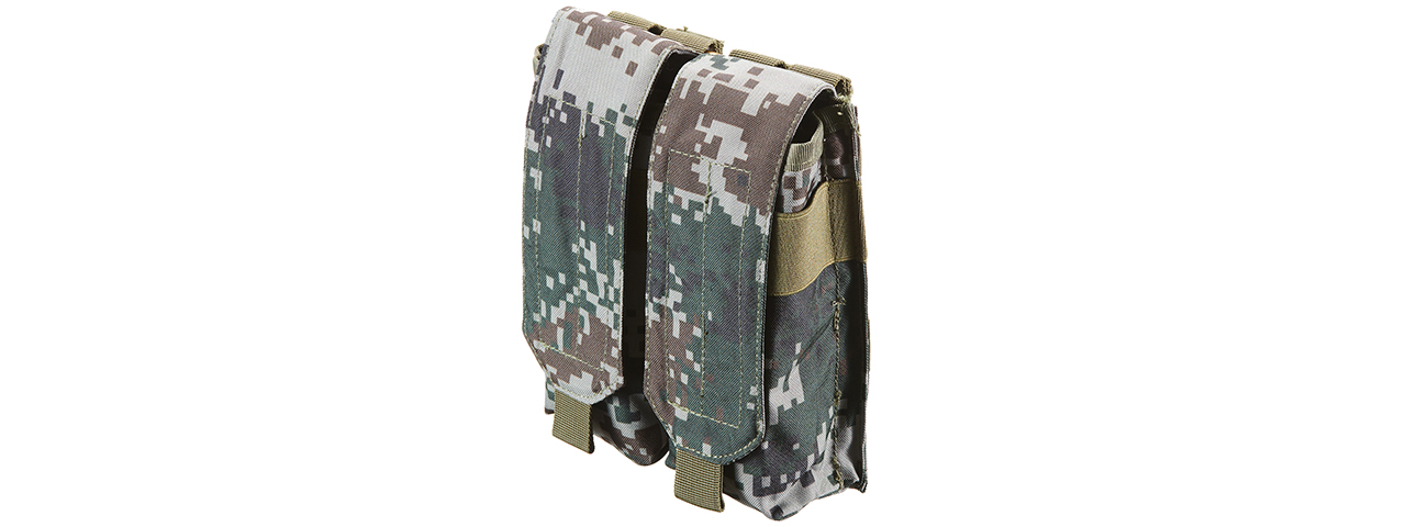 JAGUN TACTICAL AIRSOFT MOLLE DOUBLE MAGAZINE POUCH - PLA TYPE 07