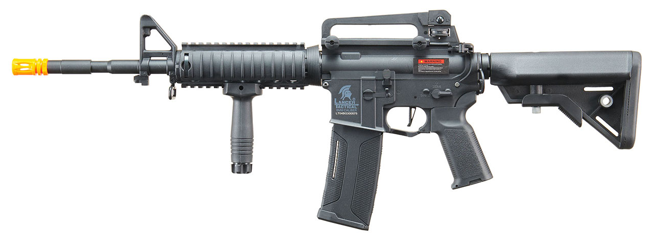 Lancer Tactical Gen 3 M4 SopMod Airsoft AEG Rifle (Color: Black)