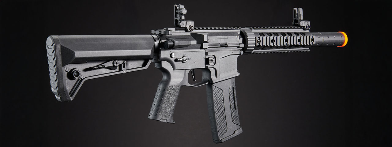 Lancer Tactical Gen 3 M4 Carbine SD AEG w/ Ambidextrous NSR Receiver, NSR Stock & Mock Suppressor - (Black)