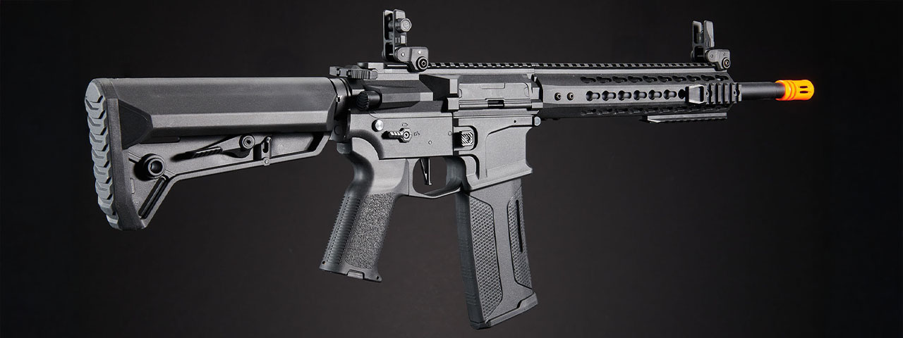 Lancer Tactical Gen 2 10" Keymod M4 Carbine AEG w/ Ambidextrous NSR Receiver, NSR Stock - (Black)