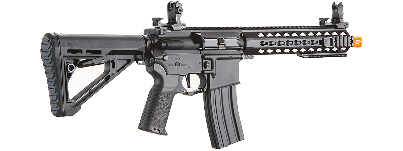Lancer Tactical Gen 3 10" KeyMod M4 Carbine Airsoft AEG Rifle with Delta Stock (Color: Black)