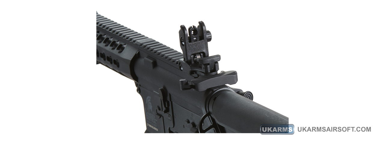 Lancer Tactical Gen 3 10" KeyMod M4 Carbine Airsoft AEG Rifle with Delta Stock (Color: Black)