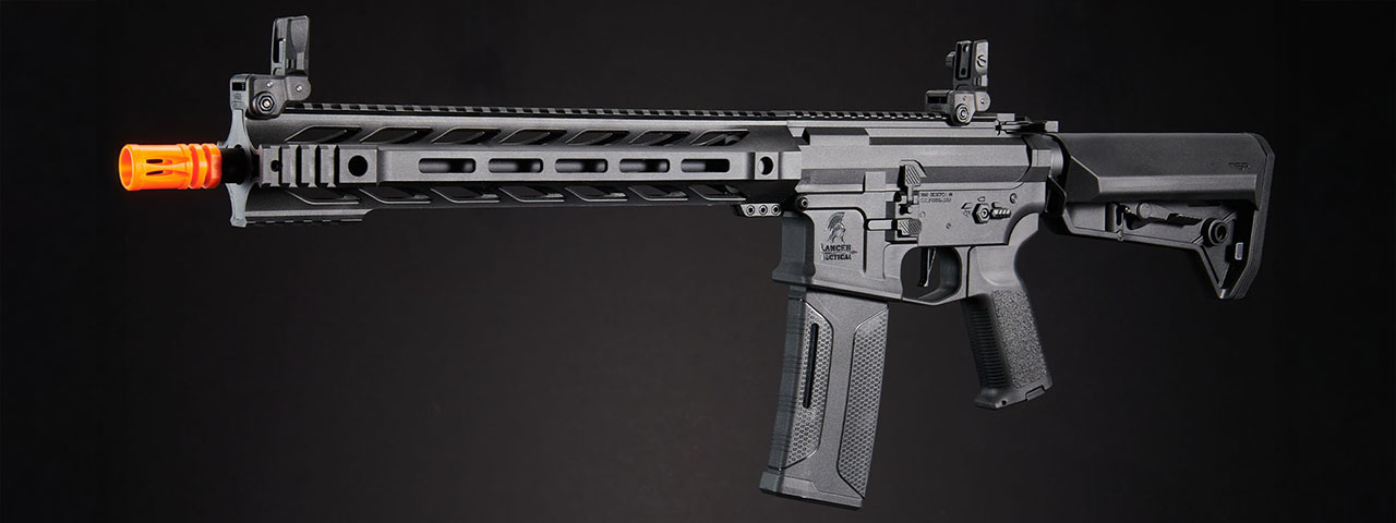 Lancer Tactical Gen 3 M4 SPR Interceptor AEG w/ Ambidextrous NSR Receiver, NSR Stock - (Black)