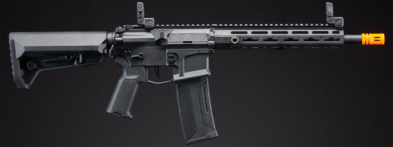 Lancer Tactical Gen 2 Hellion M-LOK 10" M4 AEG w/ Ambidextrous NSR Receiver & NSR Stock - (Black)