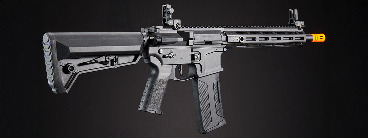 Lancer Tactical Gen 2 Hellion M-LOK 10" M4 AEG w/ Ambidextrous NSR Receiver & NSR Stock - (Black)