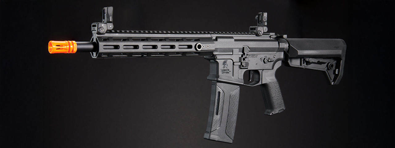 Lancer Tactical Gen 2 Hellion M-LOK 10" M4 AEG w/ Ambidextrous NSR Receiver & NSR Stock - (Black)