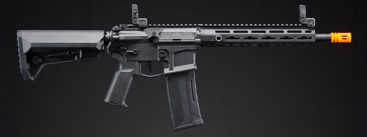Lancer Tactical Gen 3 Hellion M-LOK 10" M4 AEG w/ Ambidextrous NSR Receiver, NSR Stock - (Black)