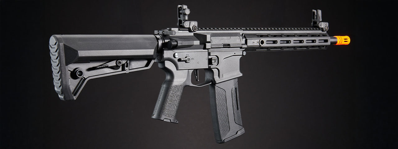 Lancer Tactical Gen 3 Hellion M-LOK 10" M4 AEG w/ Ambidextrous NSR Receiver, NSR Stock - (Black)