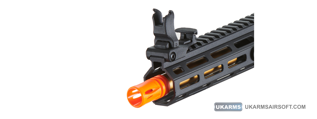 Lancer Tactical Gen 2 Hellion M-LOK 7" Airsoft M4 AEG (Color: Black & Gold)(Battery and Charger Included)