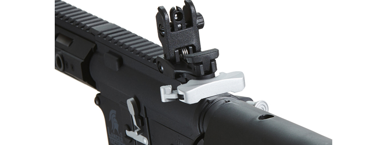 Lancer Tactical Gen 2 Hellion M-LOK 7" Airsoft M4 AEG Core Series (Color: Black & Silver)(No Battery and Charger)