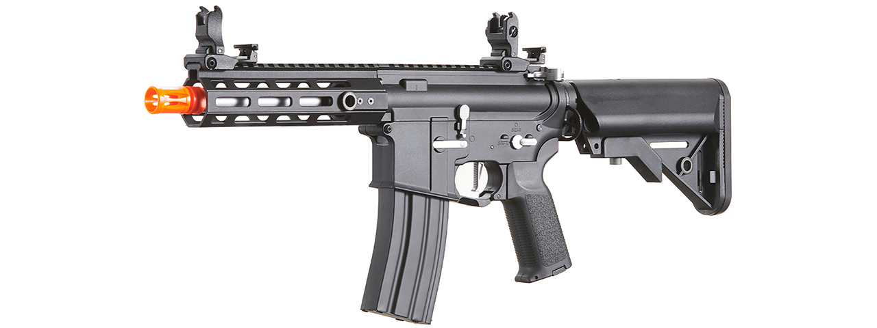 Lancer Tactical Gen 2 Hellion M-LOK 7" Airsoft M4 AEG (Color: Black & Silver)(Battery and Charger Included)
