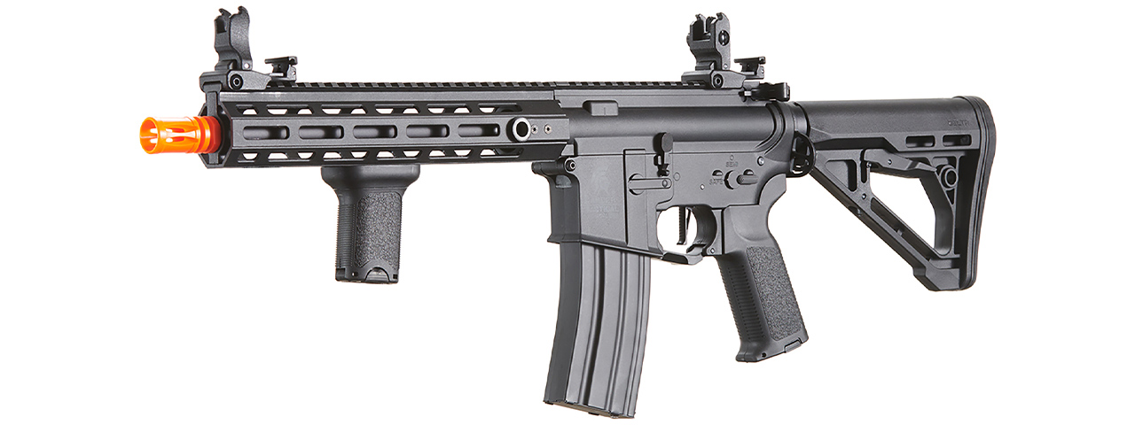 Lancer Tactical Gen 3 Hellion M-LOK 10" Airsoft M4 AEG with Delta Stock (Color: Black)