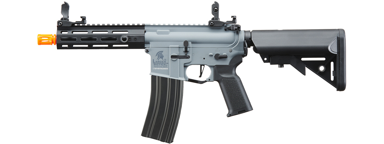 Lancer Tactical Gen 2 Hellion M-LOK 7" Airsoft M4 AEG Core Series (Color: Grey & Black)(No Battery and Charger)