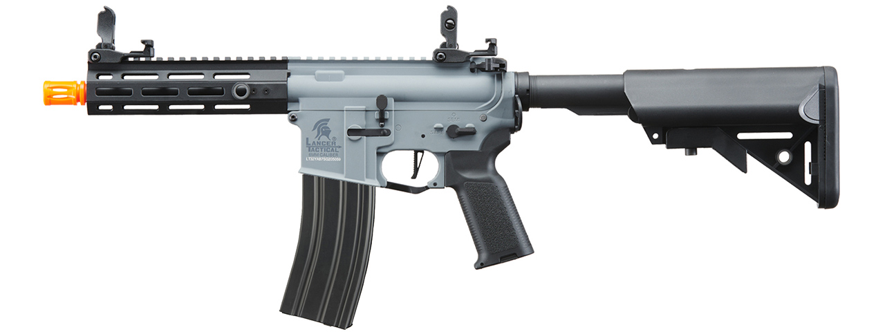 Lancer Tactical Gen 2 Hellion M-LOK 7" Airsoft M4 AEG Core Series (Color: Grey & Black)(No Battery and Charger)