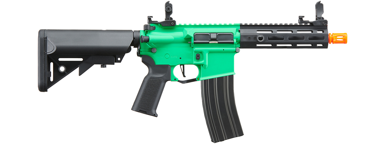 Lancer Tactical Gen 2 Hellion M-LOK 7" Airsoft M4 AEG (Color: Green & Black)(Battery and Charger Included)
