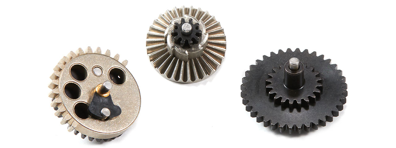Lancer Tactical 16:1 High Speed Reinforced Steel Gear Set for AEG Airsoft Rifles  Lancer Tactical 16:1 High Speed Reinforced Steel Gear Set for AEG Airsoft Rifles