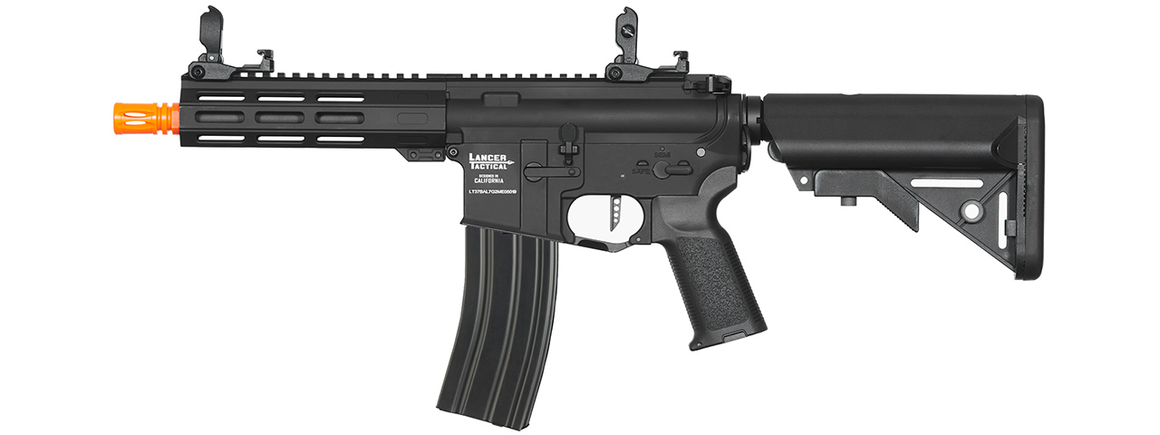 Lancer Tactical Viking 7" M-LOK Proline Series M4 Airsoft Rifle w/ Crane Stock (Color: Black)