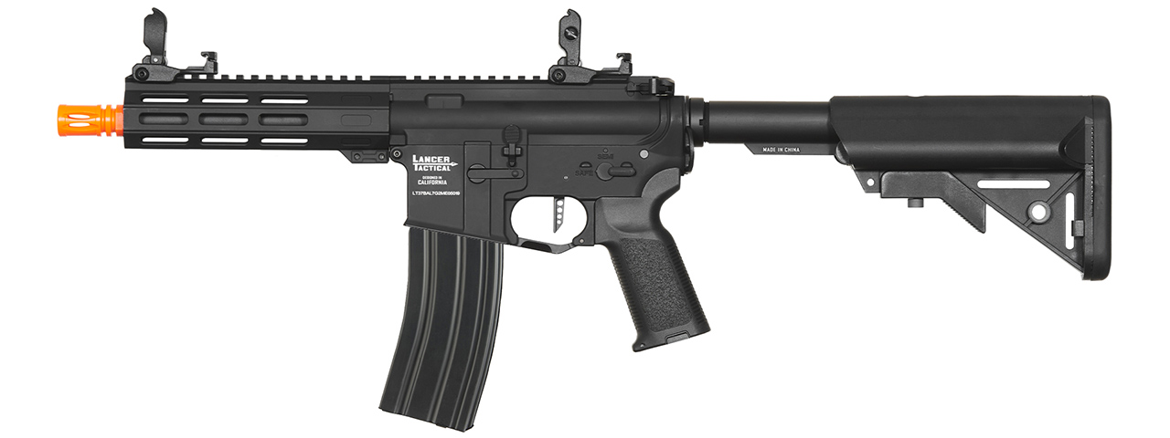 Lancer Tactical Viking 7" M-LOK Proline Series M4 Airsoft Rifle w/ Crane Stock (Color: Black)