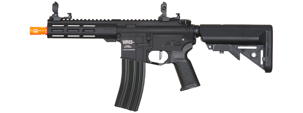 Lancer Tactical Low FPS Viking 7" M-LOK Proline Series M4 Airsoft Rifle w/ Crane Stock (Color: Black)