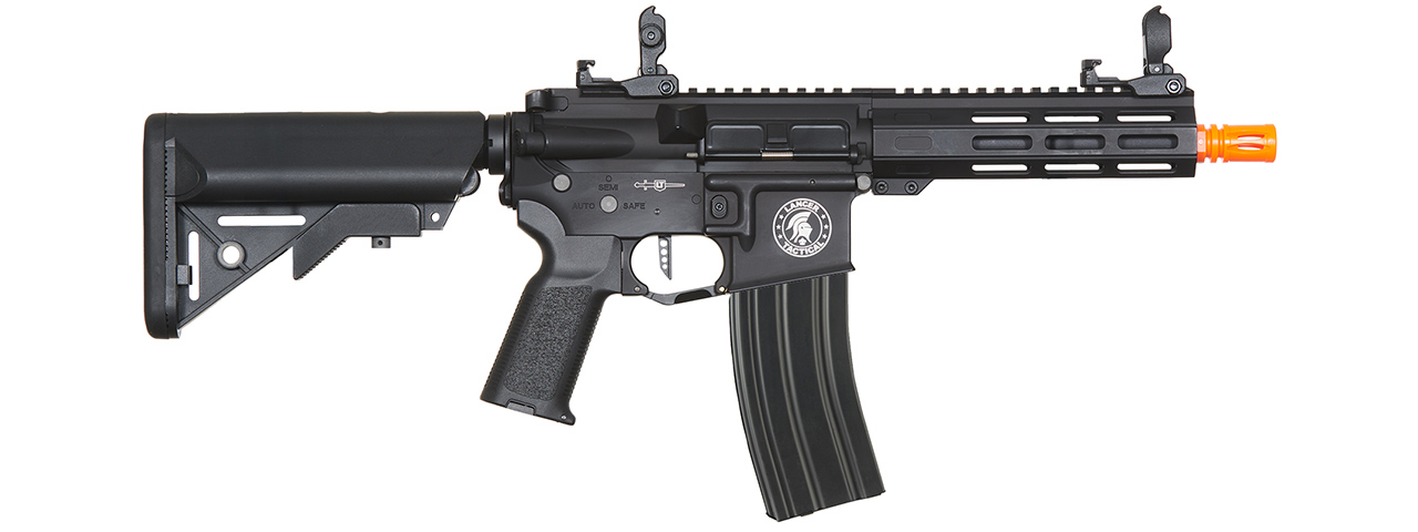 Lancer Tactical Low FPS Viking 7" M-LOK Proline Series M4 Airsoft Rifle w/ Crane Stock (Color: Black)