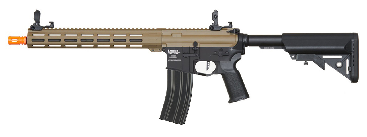 Lancer Tactical Viking 13" M-LOK Proline Series M4 Airsoft Rifle w/ Crane Stock (Color: Two-Tone)