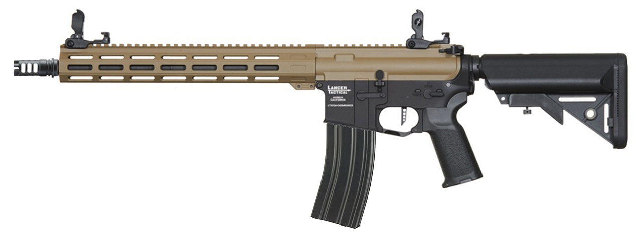 Lancer Tactical Viking 13" M-LOK Proline Series M4 Airsoft Rifle w/ Crane Stock (Color: Two-Tone)