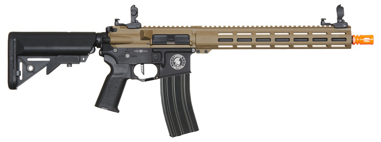 Lancer Tactical Viking 13" M-LOK Proline Series M4 Airsoft Rifle w/ Crane Stock (Color: Two-Tone)