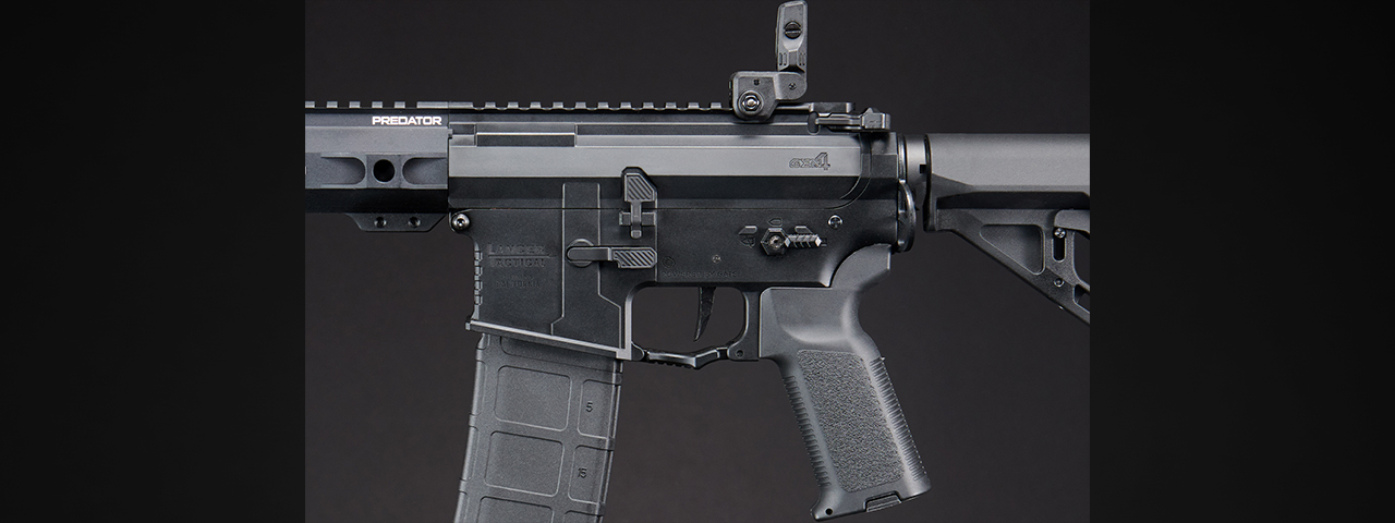 Lancer Tactical Gen 4 Predator 10" SBR AEG w/ Aster II Bluetooth ETU (Black)