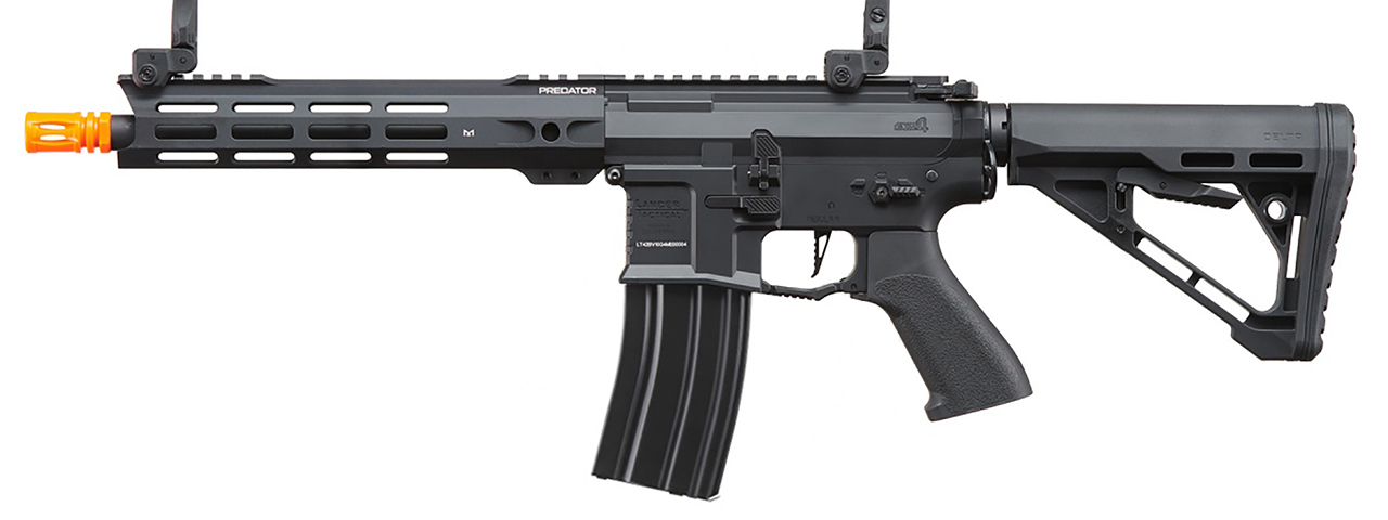 Lancer Tactical Gen 4 Predator 10" SBR AEG w/ Nebula II ETU (Black)