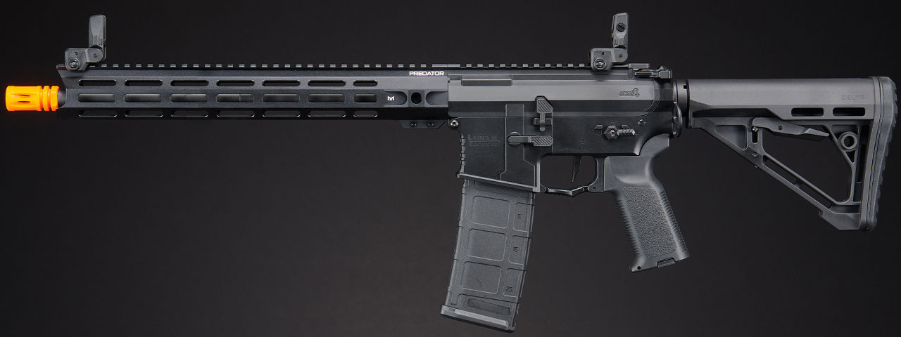 Lancer Tactical Gen 4 Predator 13" Carbine AEG w/ Aster II Bluetooth ETU (Black)