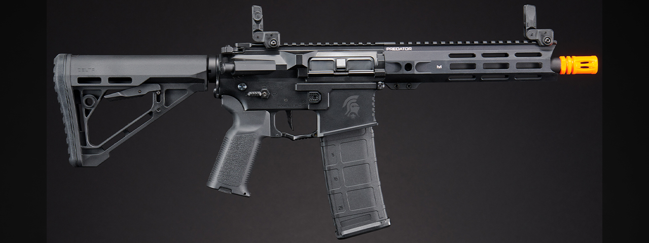 Lancer Tactical Gen 4 Predator 8" CQB AEG w/ Aster II Bluetooth ETU (Black)