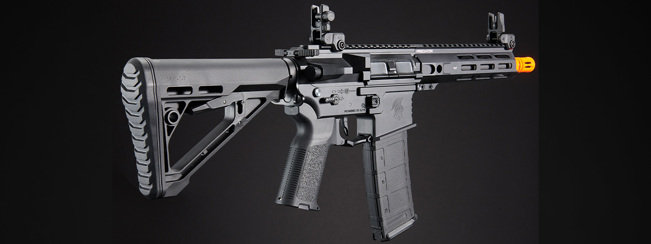 Lancer Tactical Gen 4 Predator 8" CQB AEG w/ Aster II Bluetooth ETU (Black)