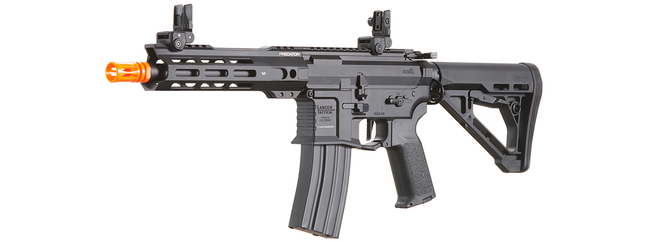 Lancer Tactical Gen 4 Predator 8" CQB AEG w/ Nebula II ETU (Black)