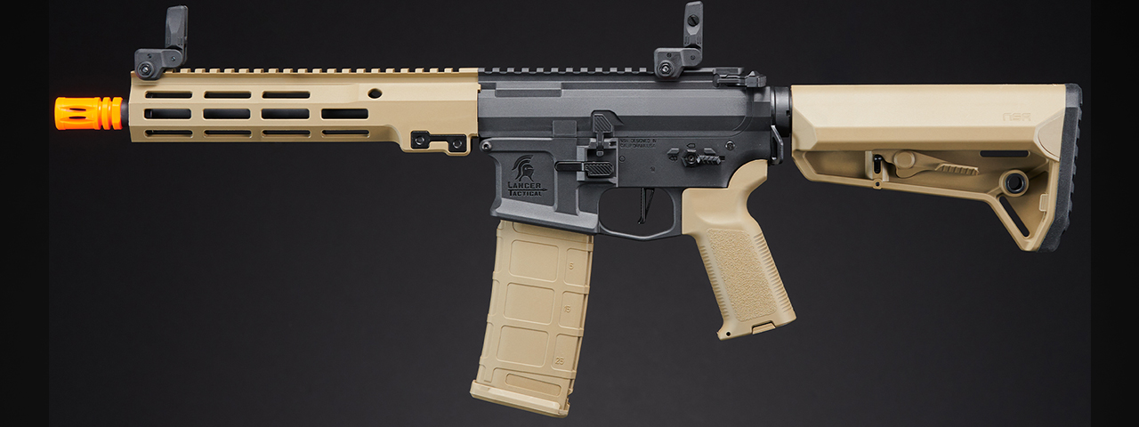 Lancer Tactical Gen 2 Stalker 10" M4 AEG Airsoft Rifle (Black/Tan)
