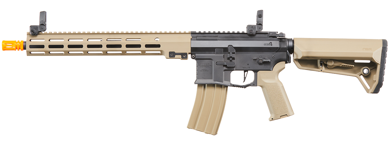 Lancer Tactical Gen 4 Stalker 13" M4 AEG Airsoft Rifle - (Tan)