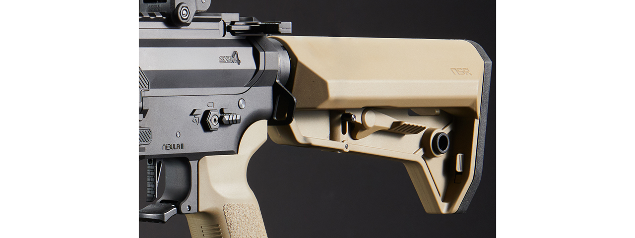 Lancer Tactical Gen 4 Stalker 13" M4 AEG Airsoft Rifle - (Tan)