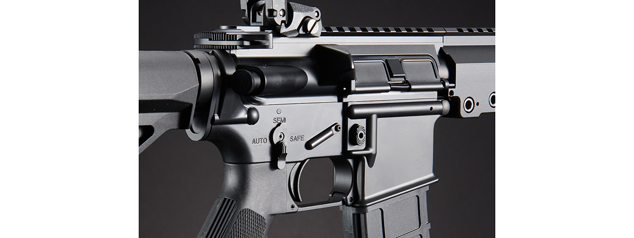 Lancer Tactical Block 3 9.5" Gas Blowback Full Metal Airsoft Rifle w/ MLOK Rail by Golden Eagle - (Black)