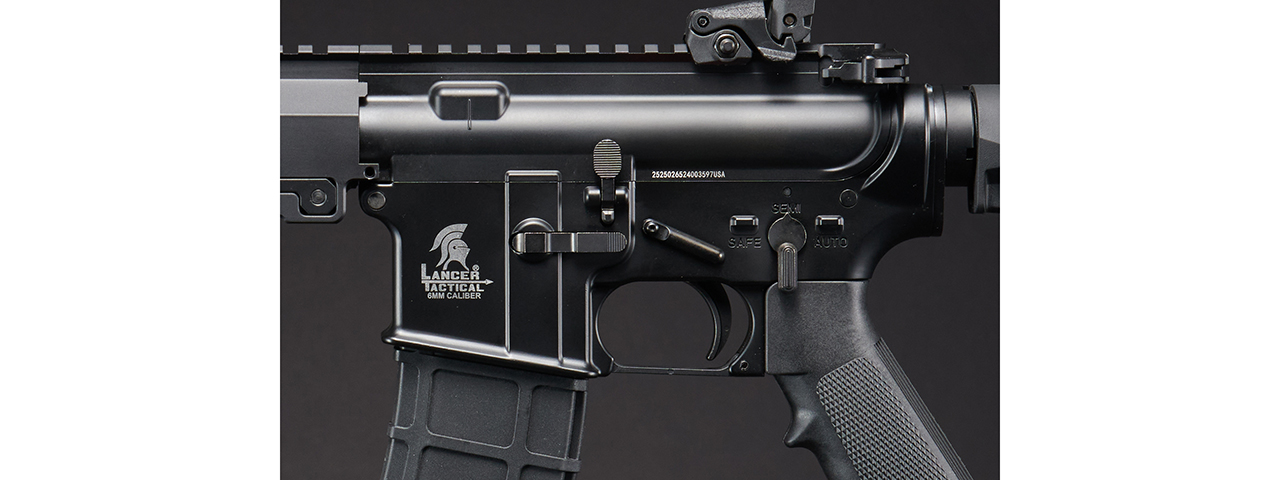Lancer Tactical Block 3 13" Gas Blowback Full Metal Airsoft Rifle w/ MLOK Rail by Golden Eagle - (Black)