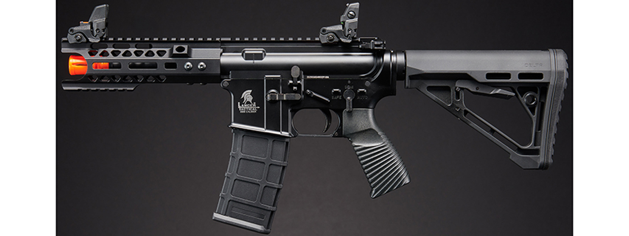 Lancer Tactical Wirecutter M4 Shorty 7" Gas Blowback Full Metal Airsoft Rifle w/ MLOK Rail by Golden Eagle - (Black)